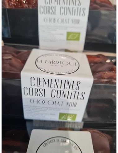 Clémentines de Corse Bio Enrobées de Chocolat Noir Congo 70% Bean-to-Bar