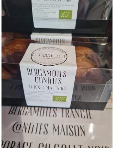 Bergamotes de Corse Bio Enrobées de Chocolat Noir Congo 70%