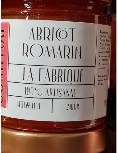 Confiture bio Abricot & Romarin